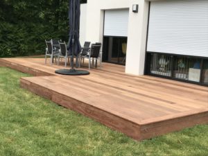 Terrasse Cumaru, Chantier à Saint Renan (1)