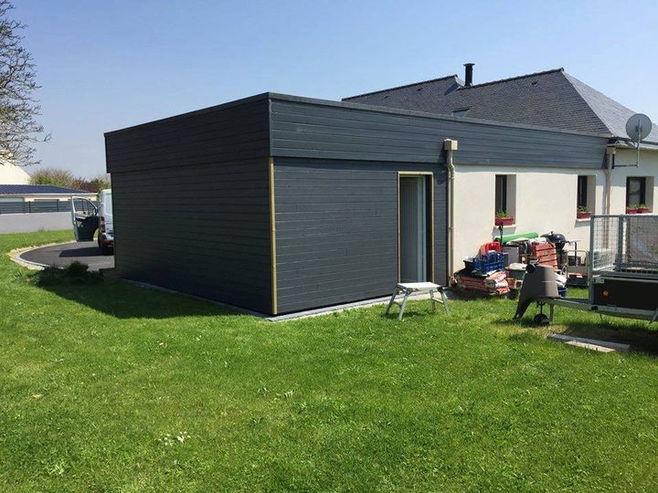 Carport et Bardage Clinexel, réalisation Tims Menu…